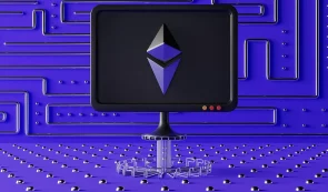 Ethereum (ETH) Purple Background